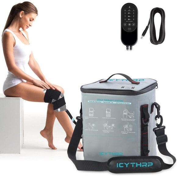 Cold Therapy Machine Programmable Timer Portable Ice Machine for Knee Shoulder +